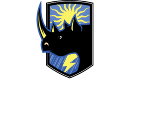 rhino shield stacked white logo
